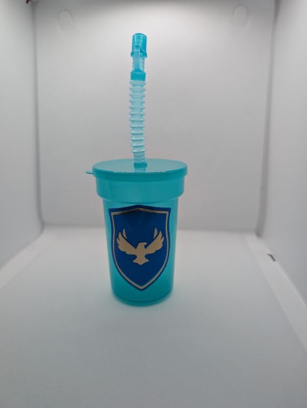 customizable blue 12oz kids cup with Ravenclaw design