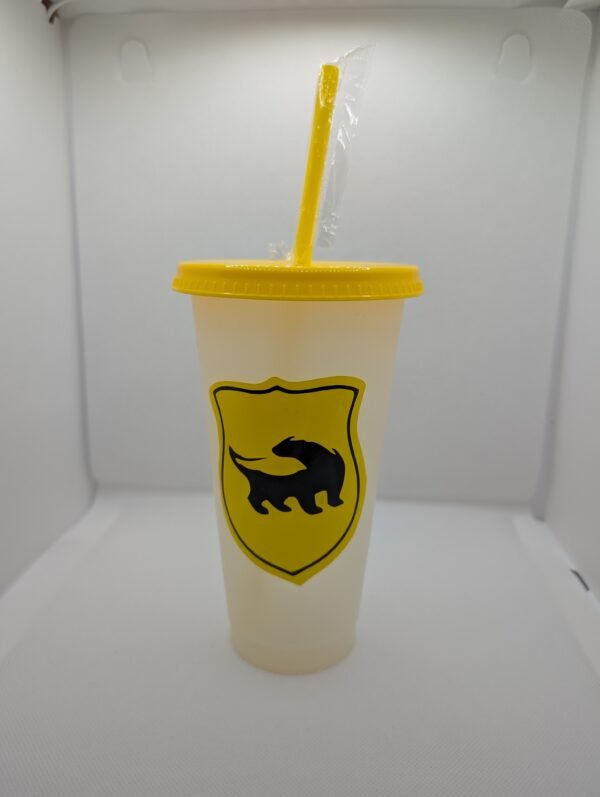 Colour changing 24oz Hufflepuff cup